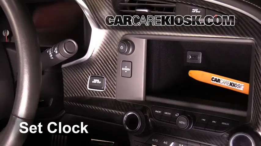 2015 Chevrolet Corvette Stingray 6.2L V8 Convertible Clock